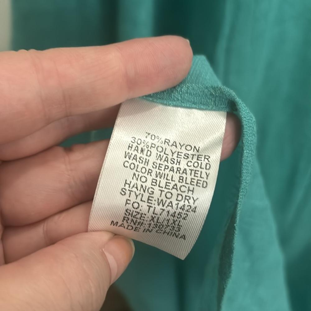 Umgee Beach Bathing Suit CoverUp Aqua Teal Vacation CoverUp Swim Style NWOT Fin… - Picture 8 of 8